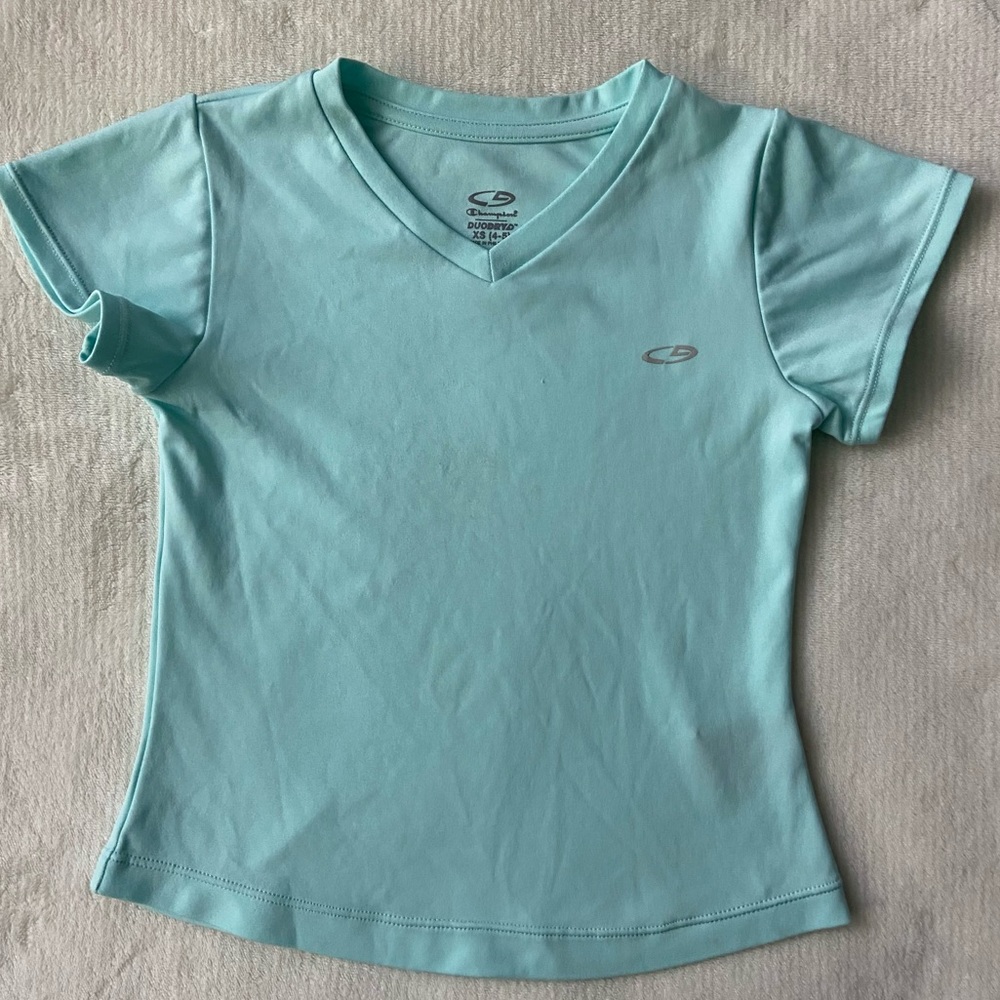 Champion Light Green girls shirt 4/5